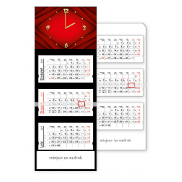 JTC 65–68, Kalendarz trójdzielny classic z zegarem z kopertą