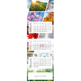 JTPP 69-JTPP 73 Kalendarz trójdzielny panoramiczny pionowy (bez koperty