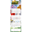 JTPP 69-JTPP 73 Kalendarz trójdzielny panoramiczny pionowy (z kopertą