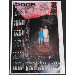 Foto-kalendarz plakatowy, 1-planszowy, duży plakat A2 (60x42 cm)