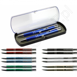 Solomon - Zestaw długopis i ołówek aluminiowy