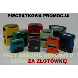 Pieczątkowa promocja: Automat + guma