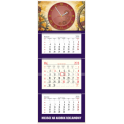 TT16 Kalendarz trójdzielny z zegarem