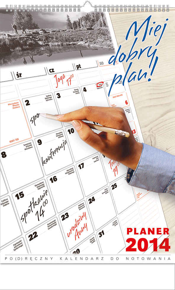 TW4 Kalendarz 13-planszowy B3 planer